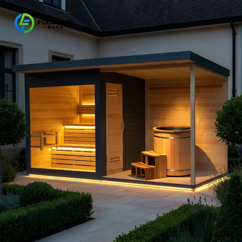 Wellness Resort Spa - Customized Outdoor Sauna House with Ice