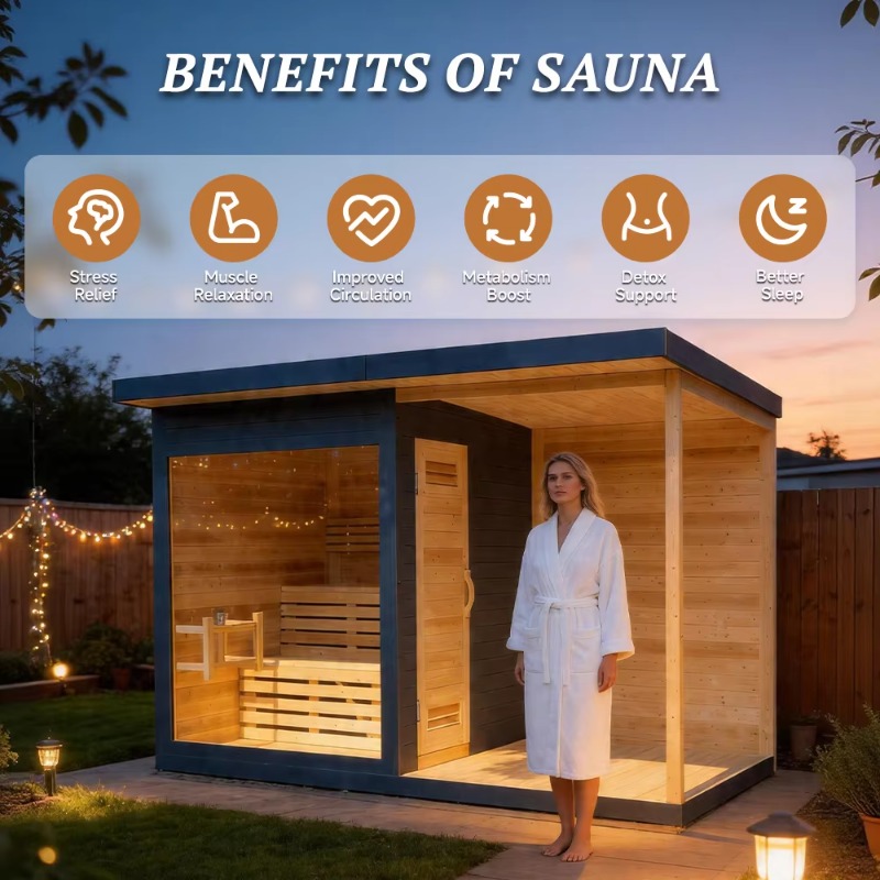 Wood Sauna Cabin Matching Ice  - Wellness Resort Spa recension och pris