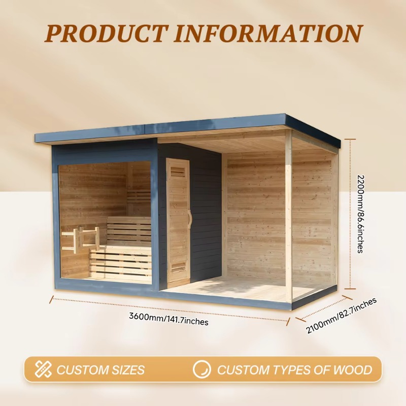 Wood Sauna Cabin Matching Ice  - Wellness Resort Spa recension och pris