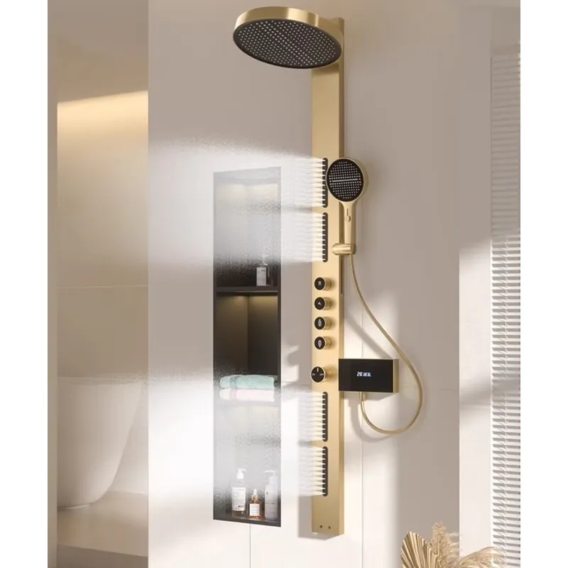 Brass Rainfall Shower Panel Se - Spa & Wellness Hotel Diament Ustroń Opinie recension och pris